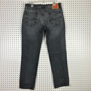 Levi's 514 Black Denim Jeans 34x32 Y2K Streetwear Straight Leg Cotton Skater